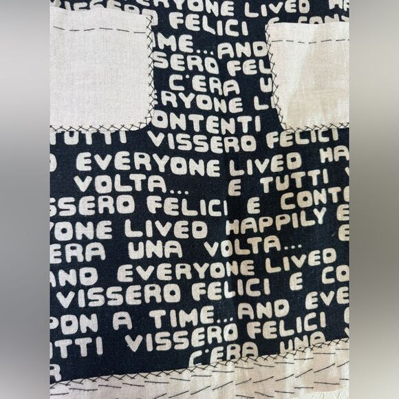 Moschino Cheap & Chic Vintage Graphic Text Mini Skirt Italy - Picture 2 of 10